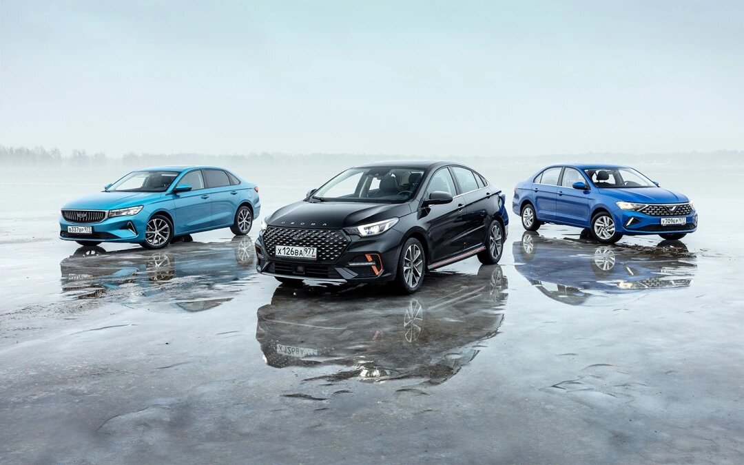 Geely Emgrand, Omoda S5, Jetta VA3 (Фото: Вячеслав Крылов)