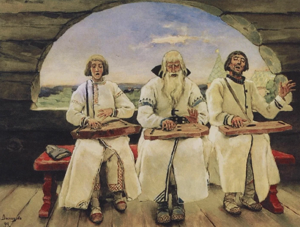 В. Васнецов "Гусляры".