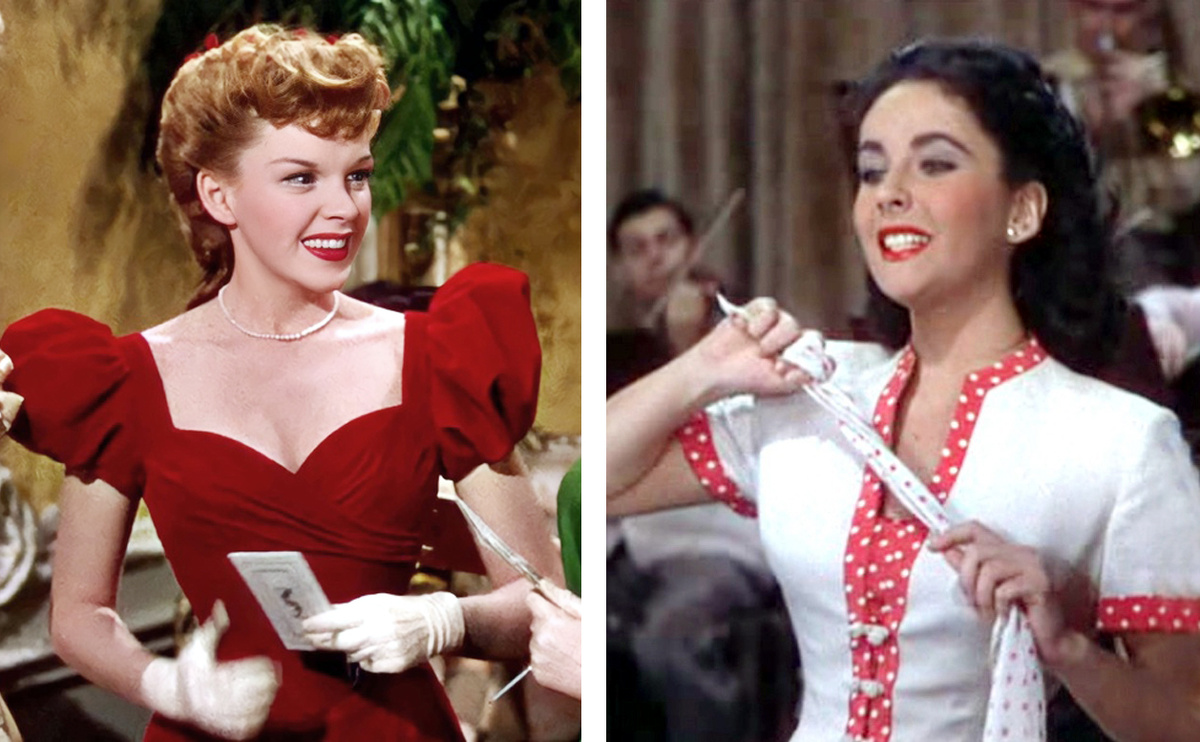 Сканы из фильмов с участием Джуди Гарланд и Элизабет Тейлор.