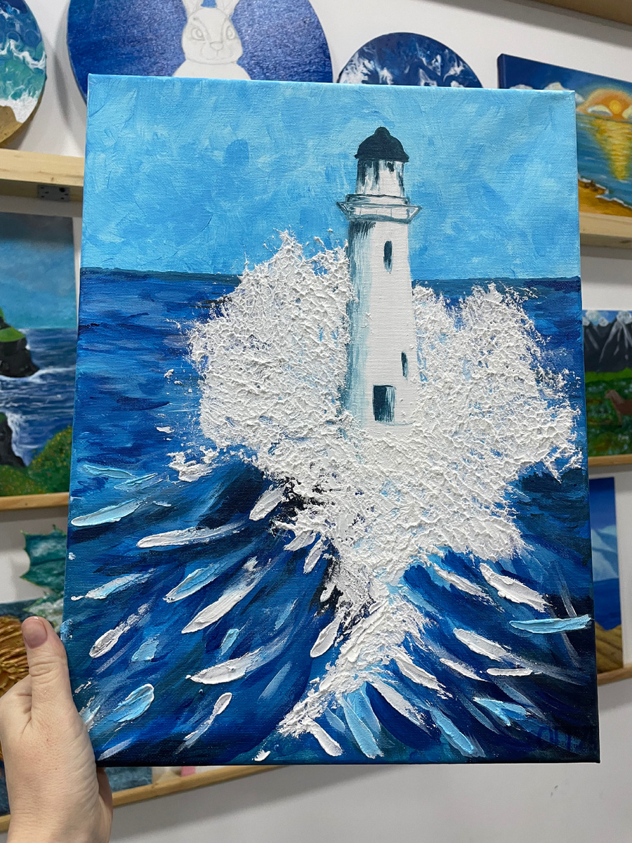 Моя работа акрилом 