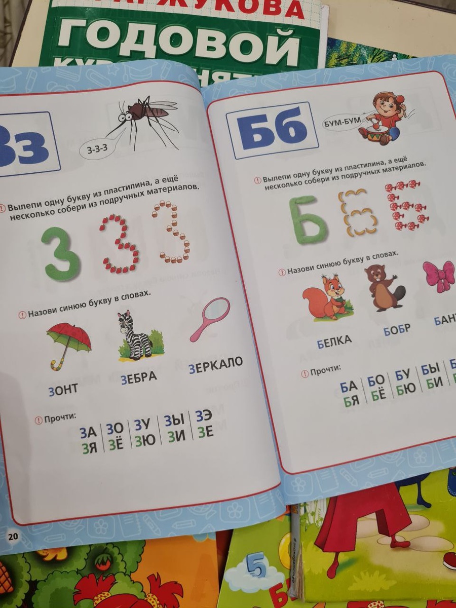 Примеры заданий в книге М.А. Жуковой, возраст 2-3 года