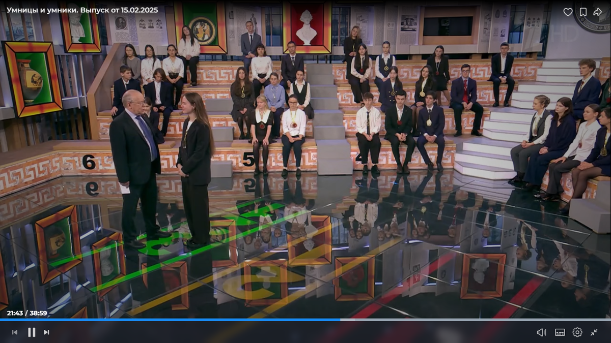 Скрин с передачи Умницы и умники