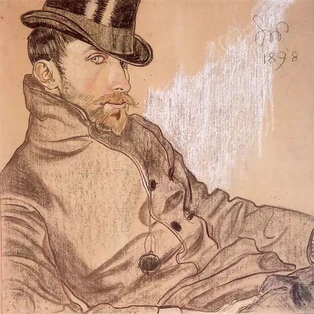 Станислав Выспяньский  "Портрет К. Левандовского" (1898)
