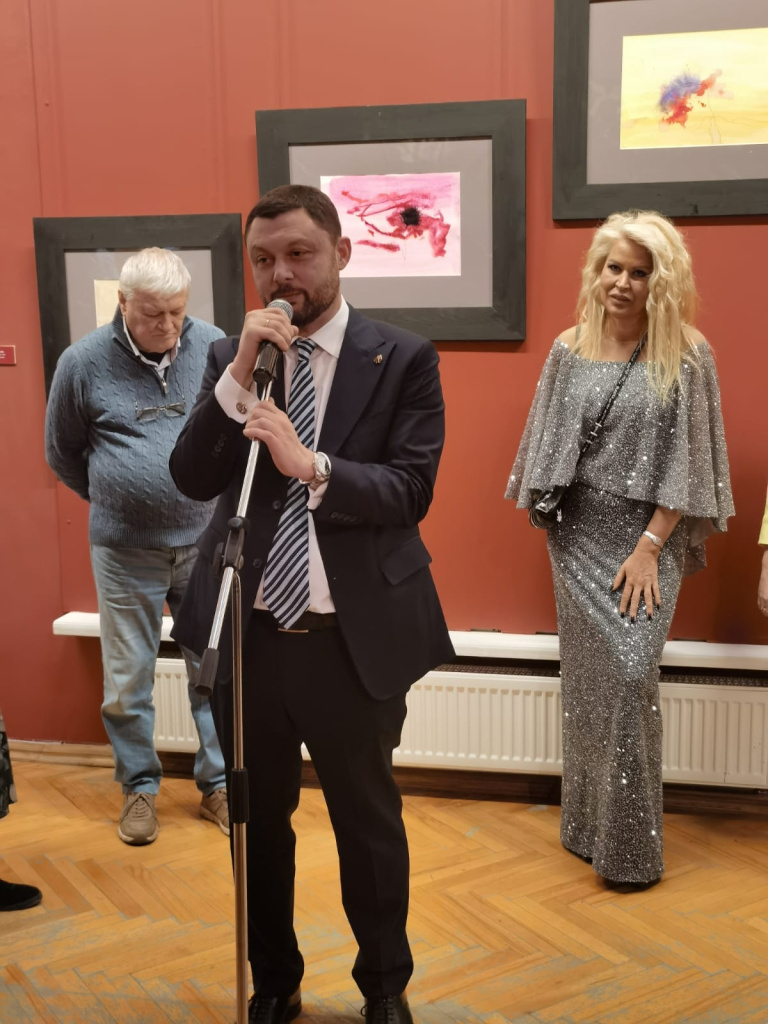 Василий Церетели на открытии выставки Евгении Васильевой «Учитель», Музейно-выставочный комплекс Российской академии художеств Фото автора