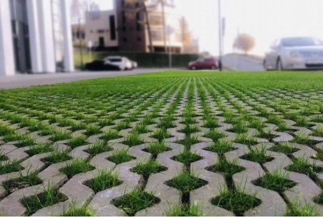 Бетонная газонная решетка для парковки. Брусчатка.ПРО.рф