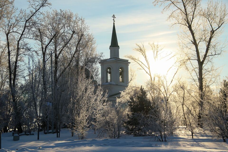    Нагорный парк Барнаула зимой. Источник: Виталий Барабаш