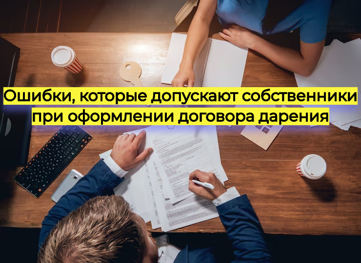Ошибки, которые допускают собственники при оформлении договора дарения