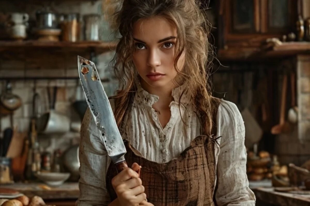    Ножом в сердце.