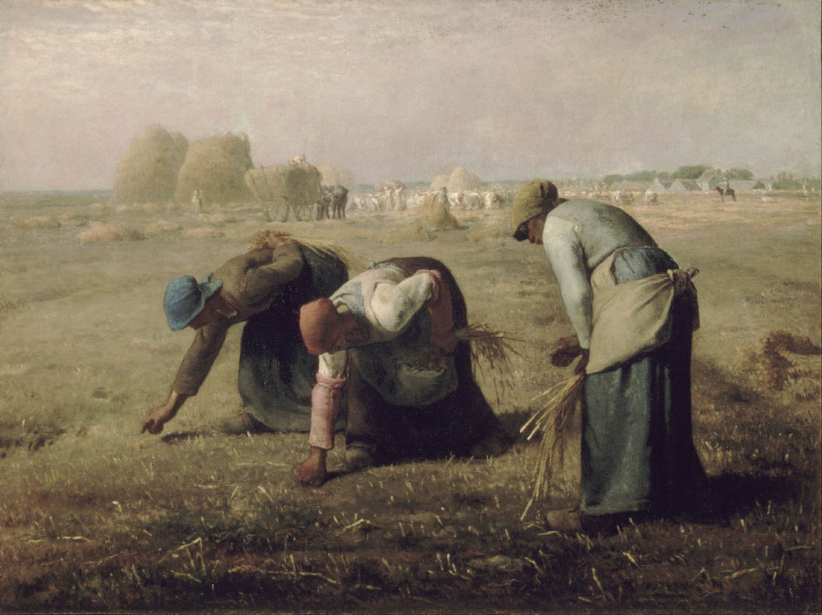Жан-Франсуа Милле, Сборщицы колосьев, 1857, 83,5 х 110 см