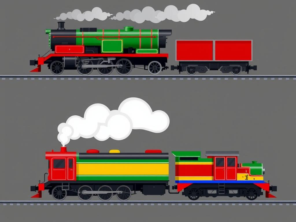 Два паровоза тянут сильнее, но не быстрее
