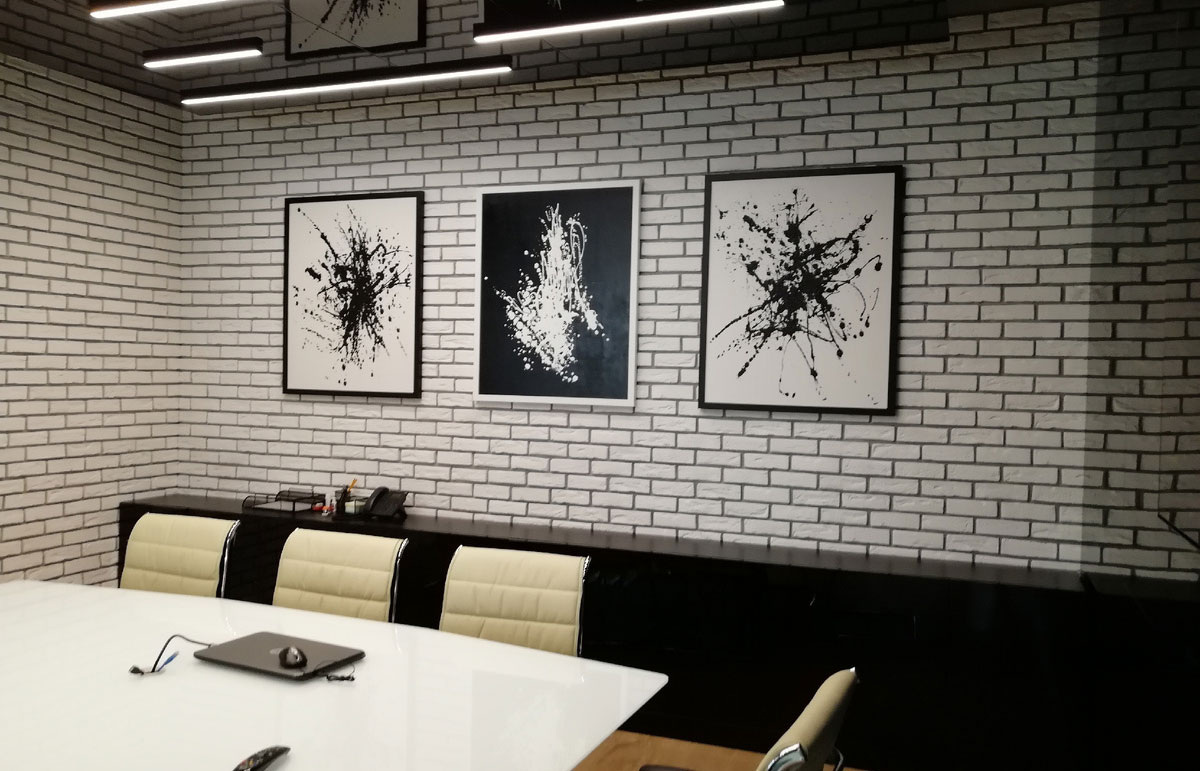 Иллюстрация из архива автора. Серия абстрактных картин для делового офиса.