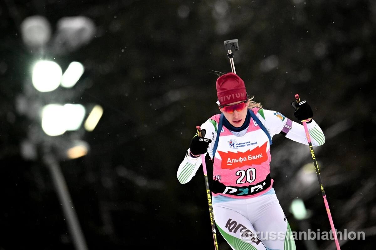    Екатерина Мошкова принесла Югре первую медаль на Кубке сильнейших по биатлону в Раубичах