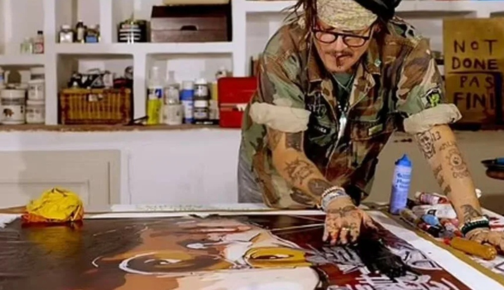 Джонни Депп за работой