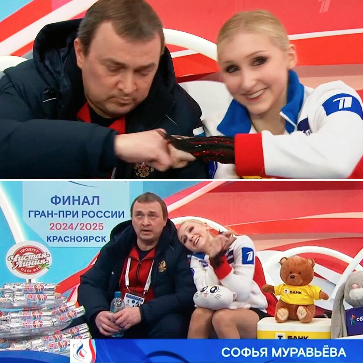 Софья Маравьева с тренером Артёмом Значковым