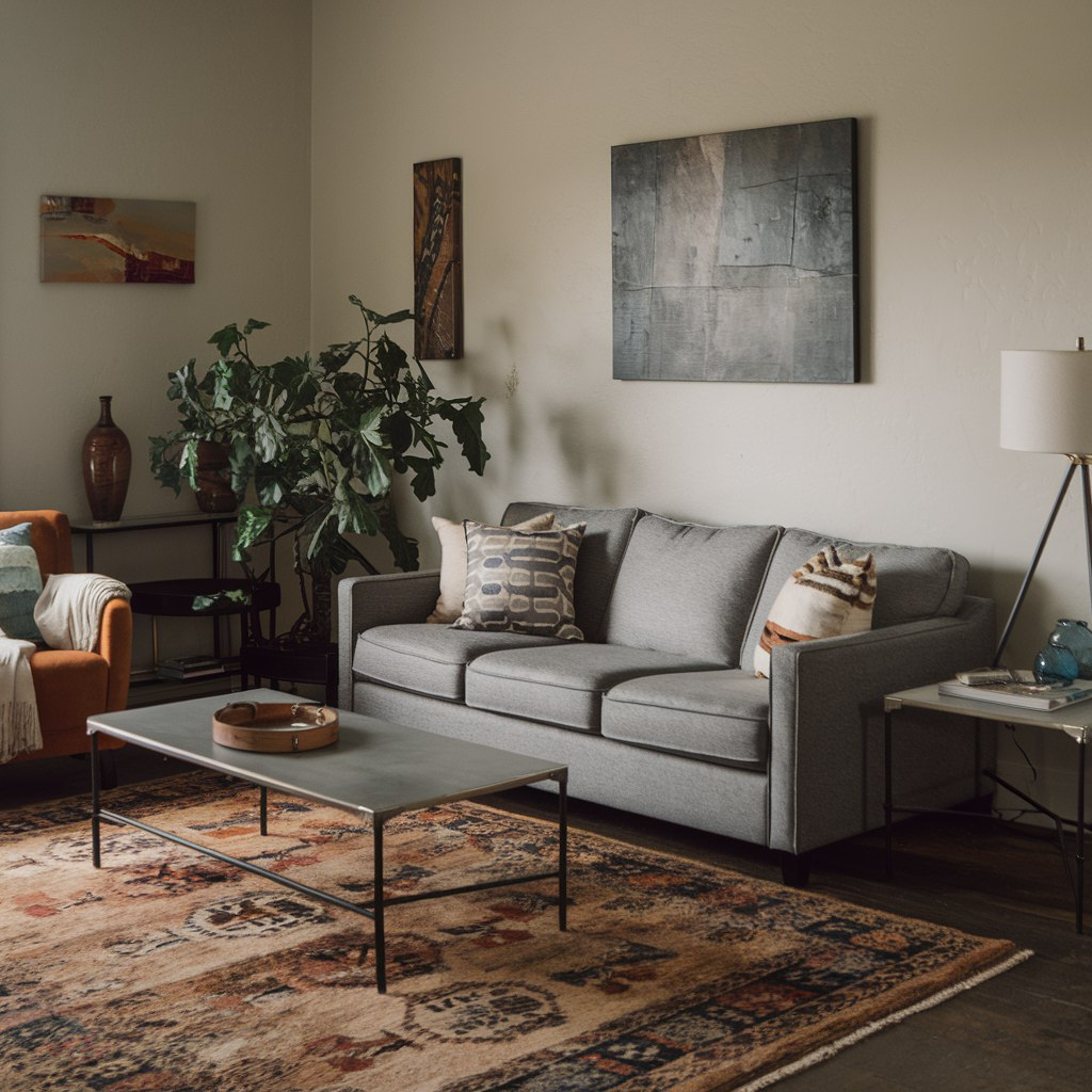 Обычный диван. Сгенерировано нейросетью