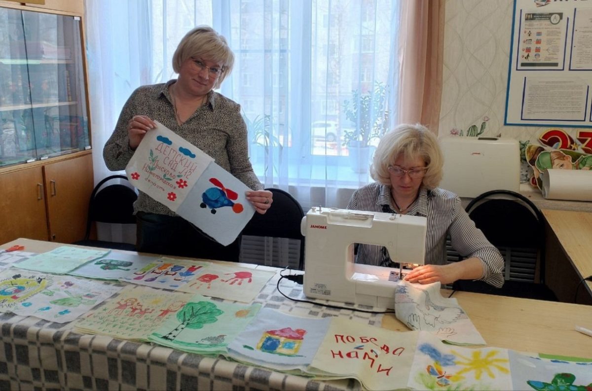    Так шили «Лоскутное одеяло Победы»
