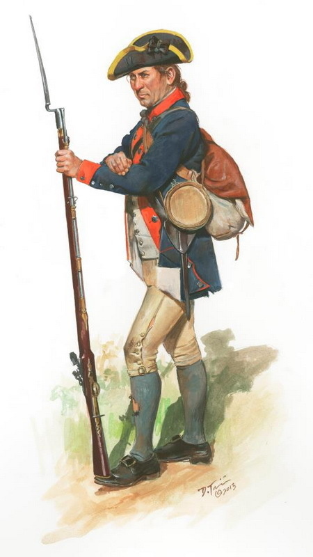 Рядовой Пенсильванского полка Континентальной армии. Художник Дон Трояни. Источник: страница художника в Facebook