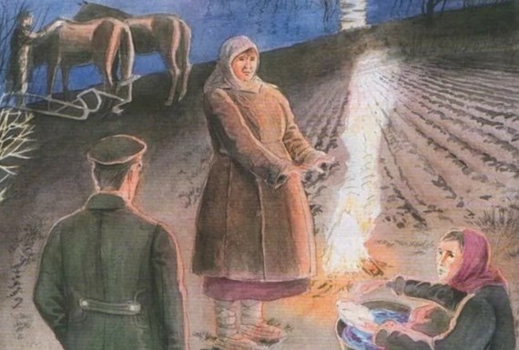 Великопольский рассказывает истории у костра