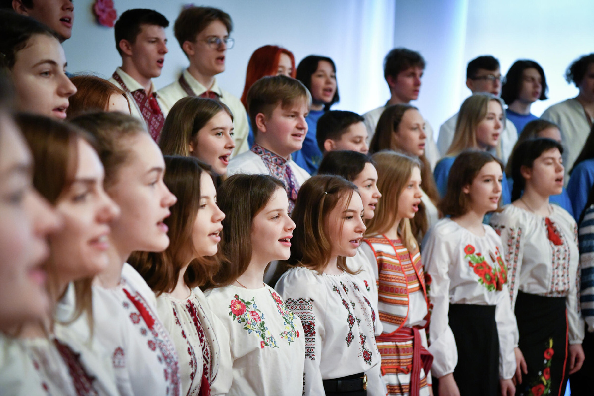 Хор Рижской украинской средней школы © Valsts prezidenta kanceleja