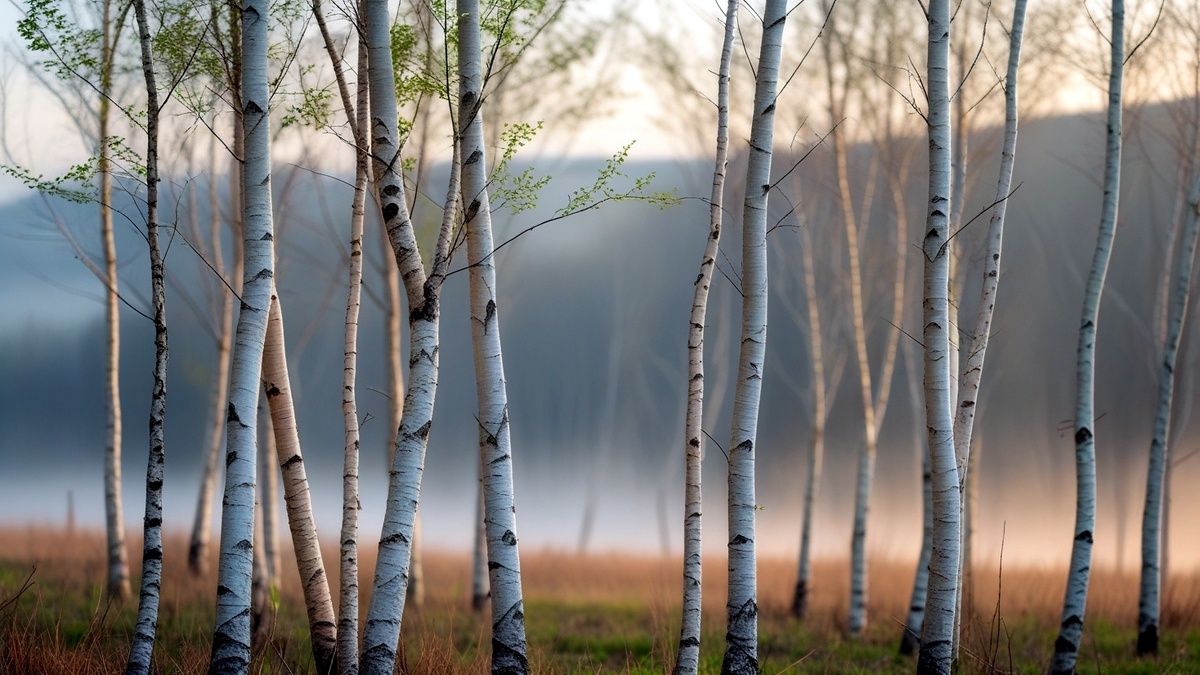 Посадка берез