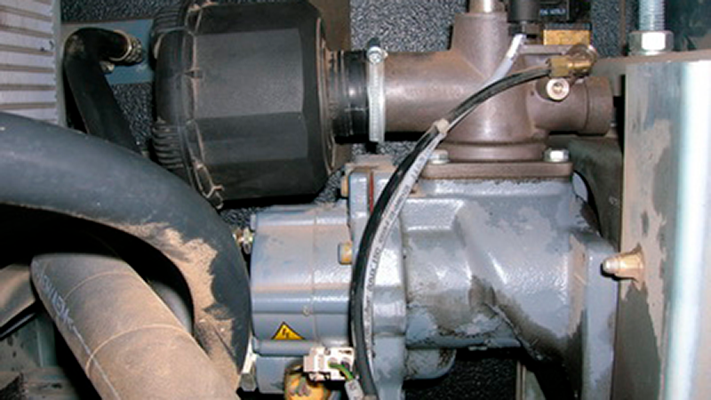 Atlas Copco GX 11FF, который не был своевременно обслужен