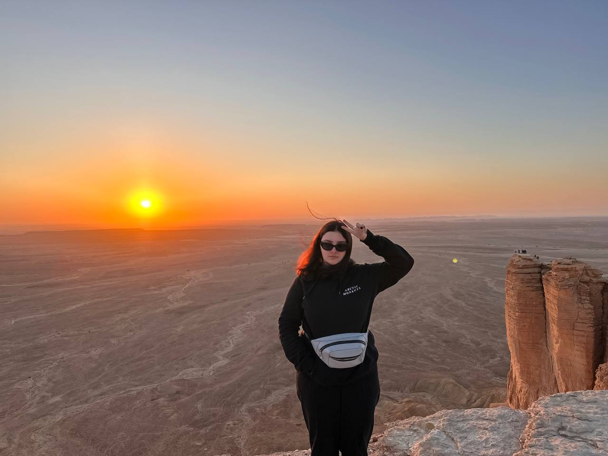 Край Света близ Эр-Рияда на закате