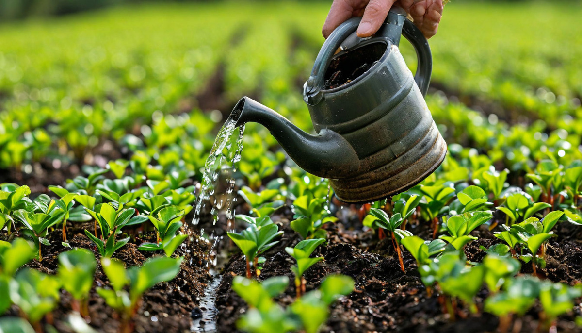 Полив Рассады