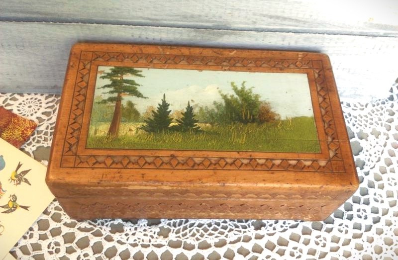 Шкатулка советская, артель "Победа". 