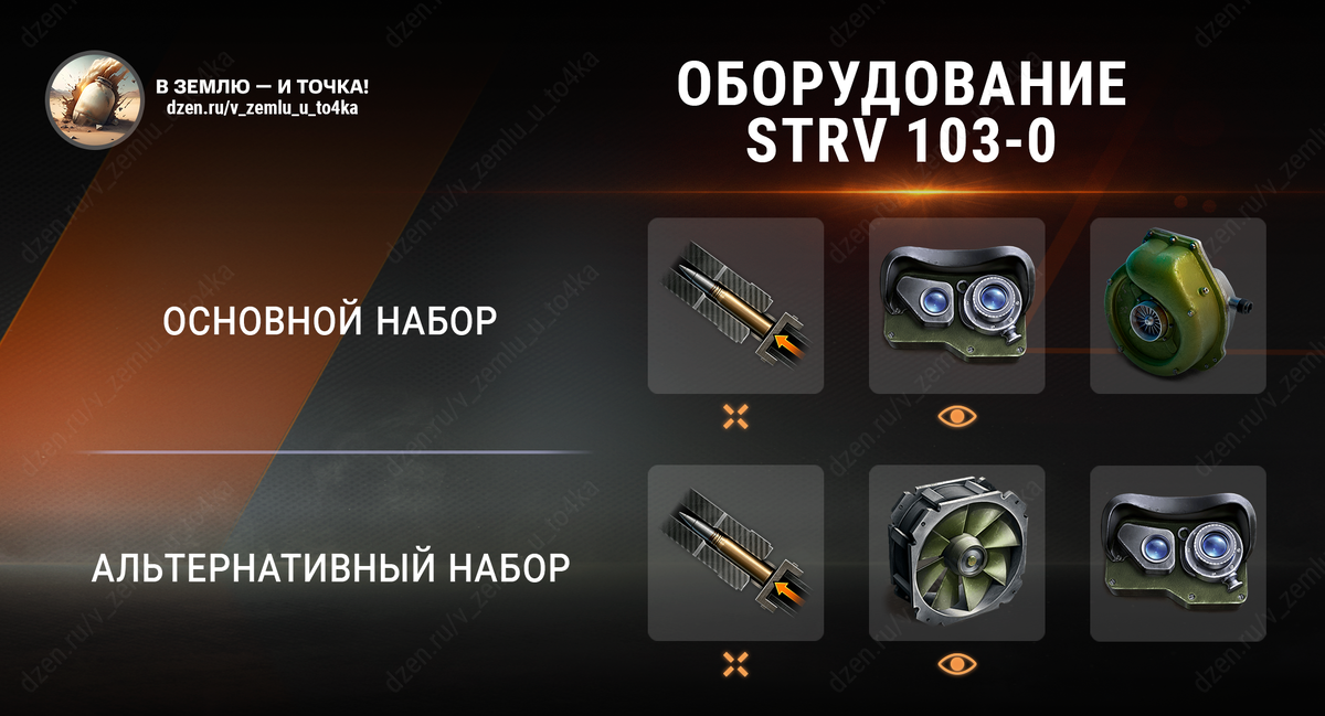 Оборудование для Strv 103-0 (World of Tanks / Мир танков)
