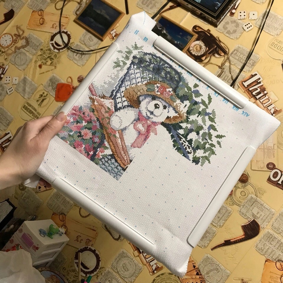 Все, что я могла себе позволить - мулине Gamma, Аиду и скачанные схемы наборов Dimensions.