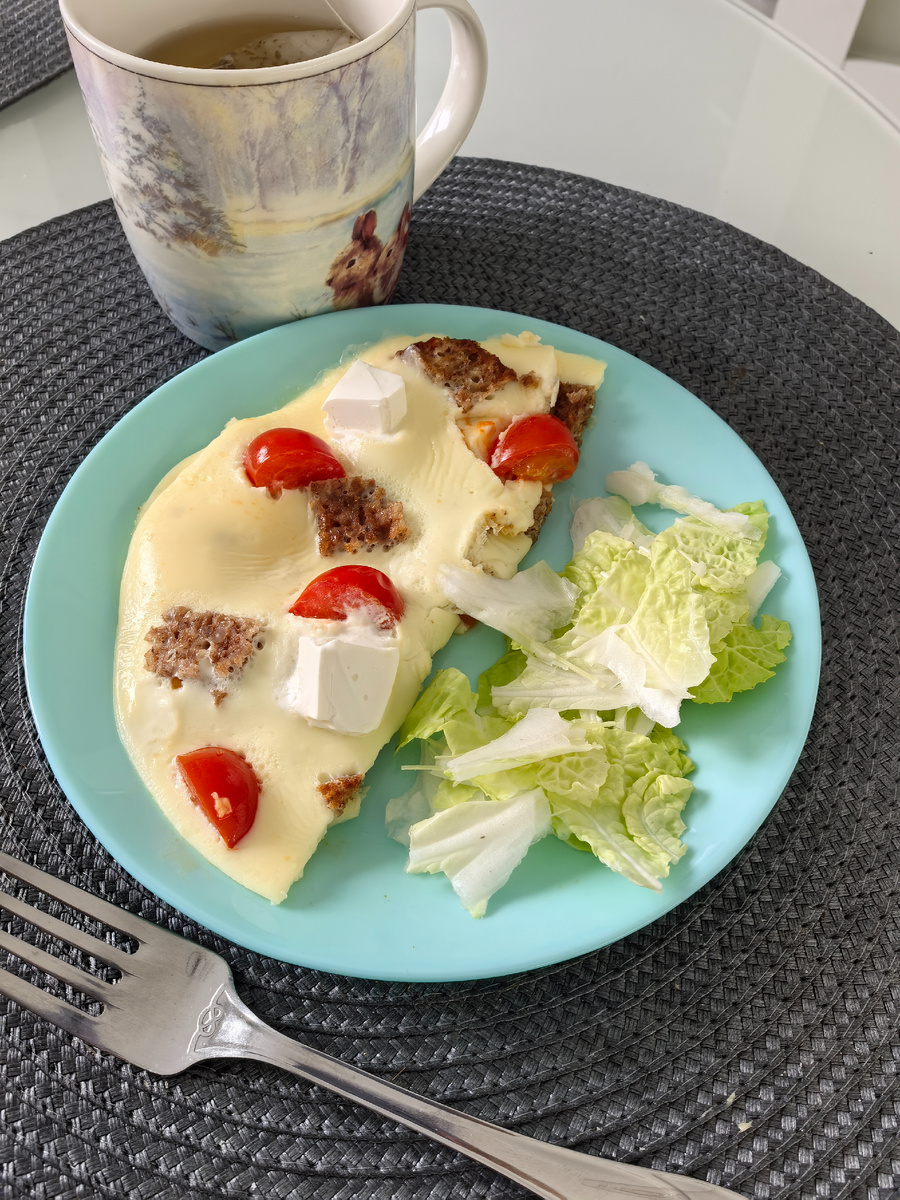 мой вкусненький омлетик