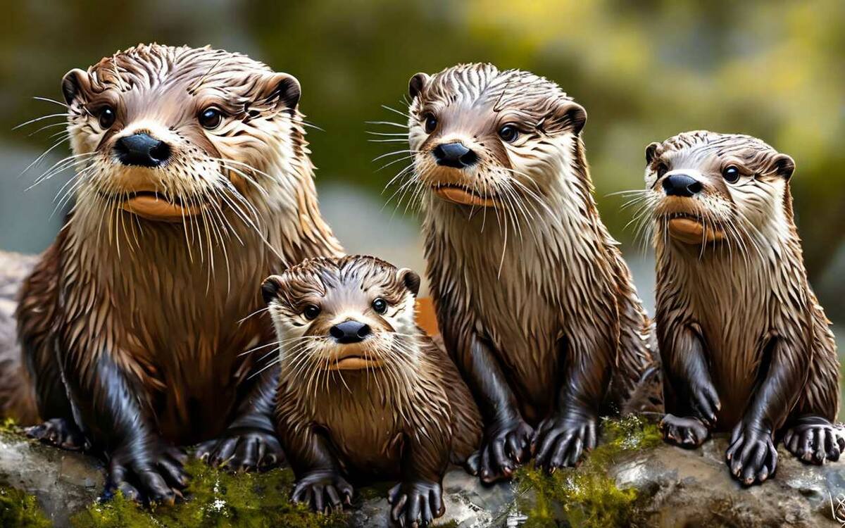    В Липецкой области обитает 434 выдры нейросеть «Шедеврум»