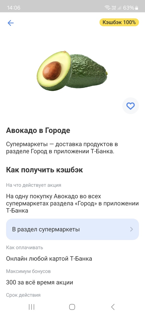 Скрин из лк приложения Т-банка