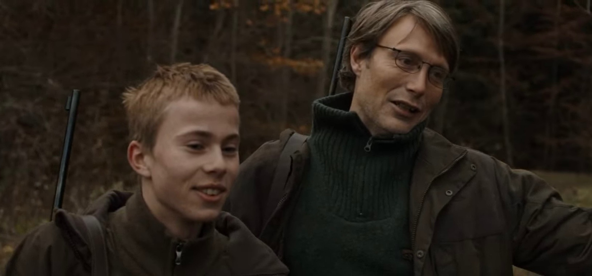 Лукас со своим сыном Маркусом на охоте