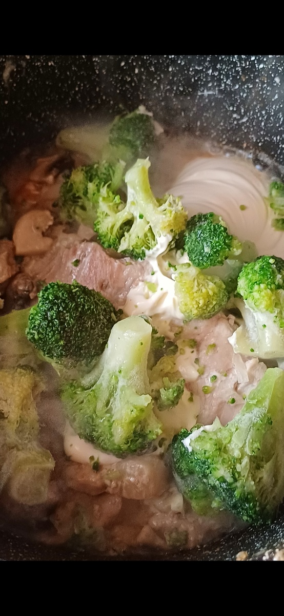 В процессе готовки