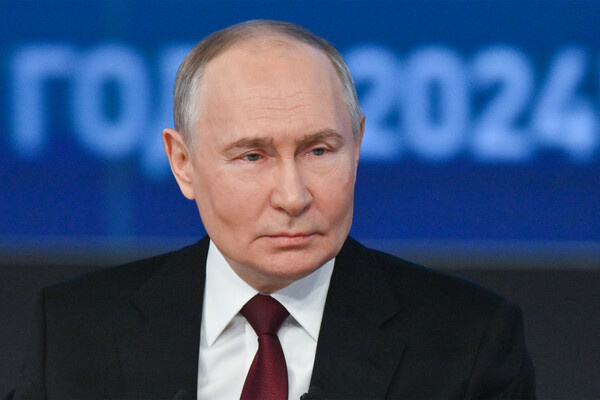 Президент РФ Владимир Путин проводит специальную программу «Итоги года с Владимиром Путиным» в Гостином дворе, 19 декабря 2024 года / Кристина Кормилицына/РИА Новости 