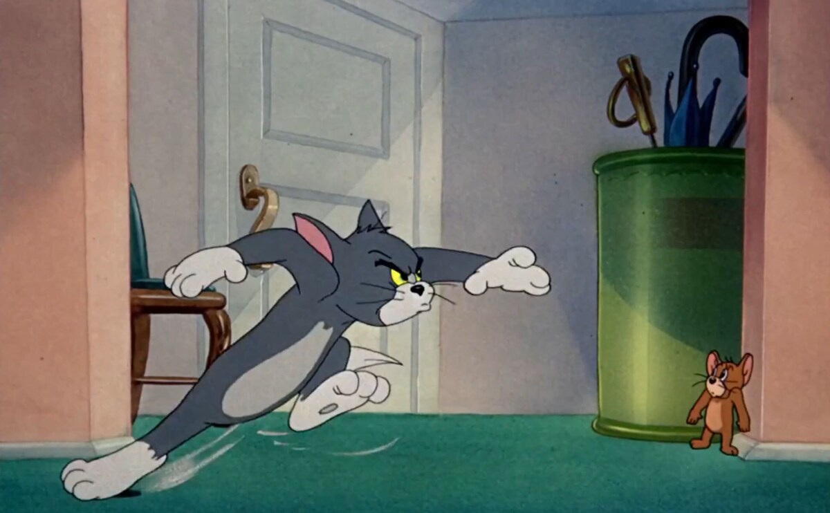Кадр из м/ф «Том и Джерри».