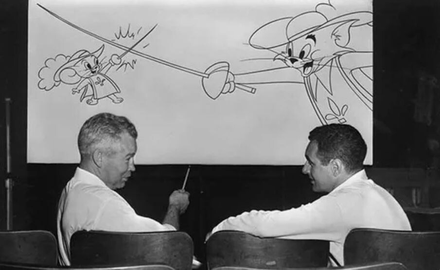 Уильям Ханна (слева) и Джозеф Барбера. Фото с сайта - https://vk.com