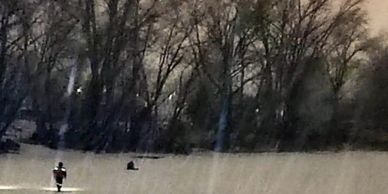 Кадр спасения рыбака. Источник: АиФ Самара