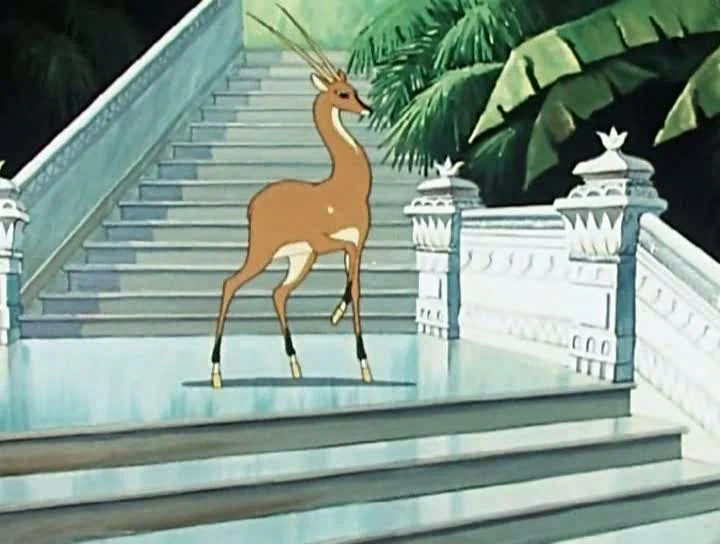 Кадр из мультфильма «Золотая антилопа»