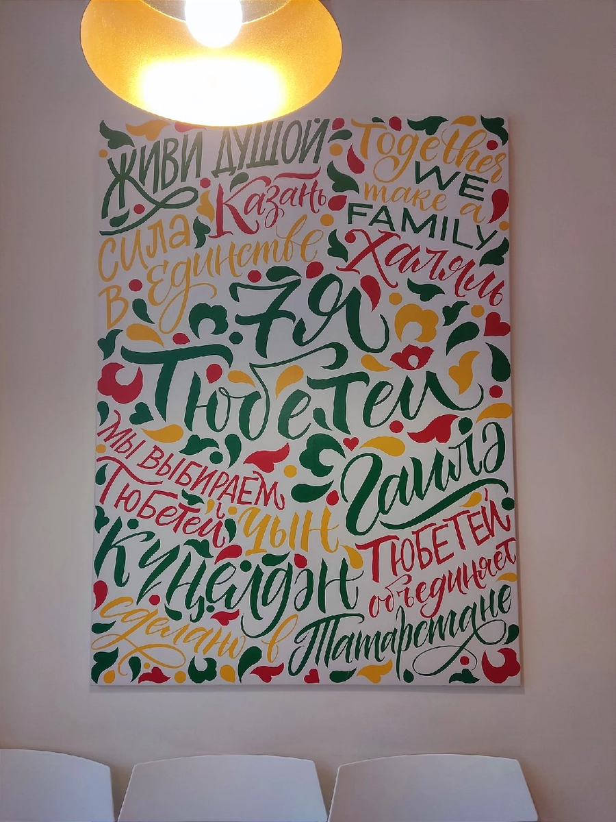 Картина в кафе