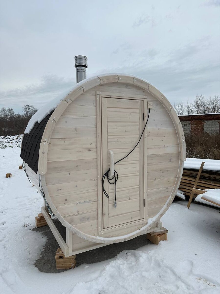 Баня-бочка 2 метра от компании Баня-Магазин.рф