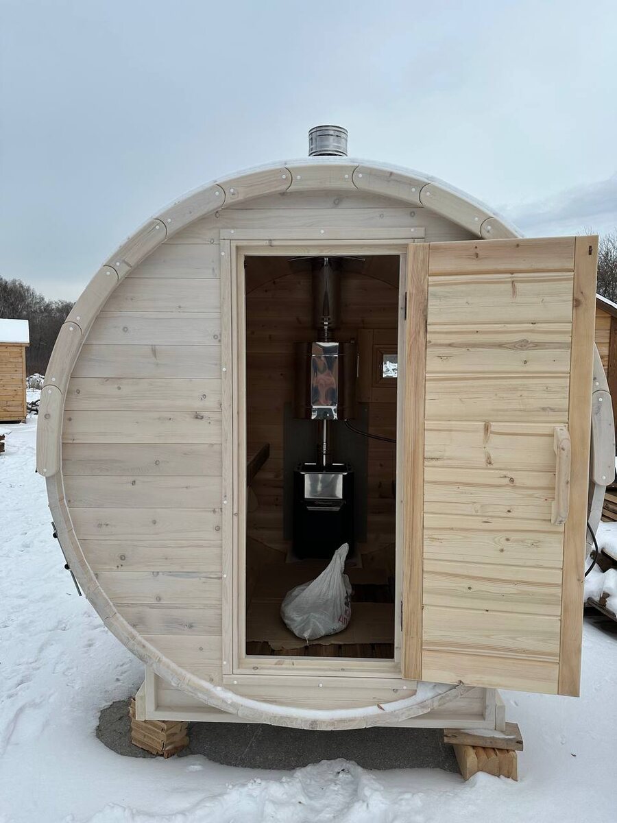 Баня-бочка 2 метра от компании Баня-Магазин.рф