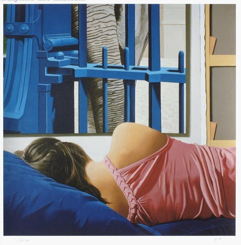 КАРТИНА ХУДОЖНИКА ЖЕРАРА ШЛОССЕРА / Gerard Schlosser / 1931 - 2022 год / РАДИО А-ЛЯ