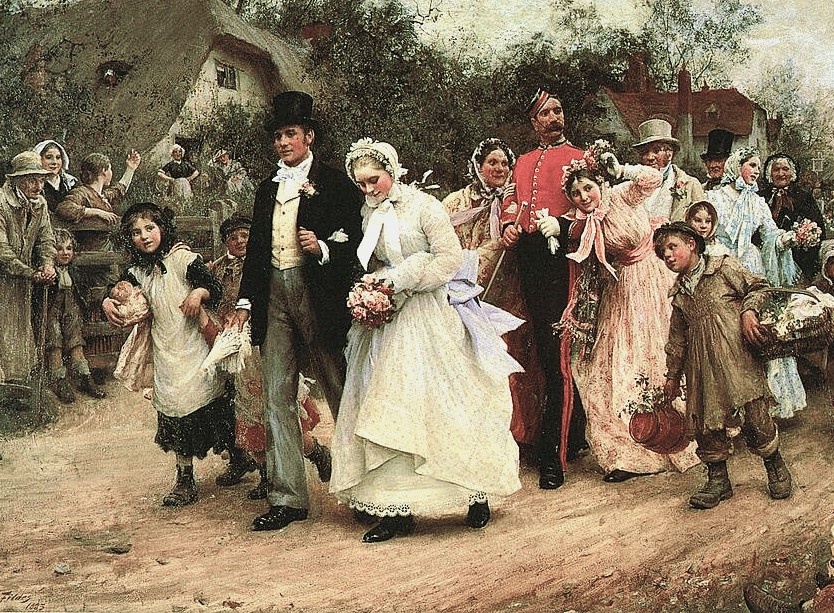 Свадебное шествие в 19 веке