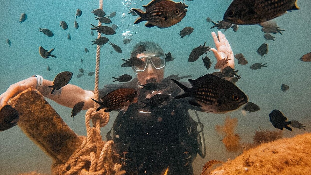    Вероника Миронова рассказывает, что ей важно помогать морским обитателям после разлива мазута. Фото: соцсети героини