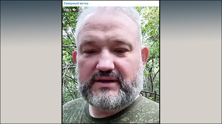 Последнее видео "Гудвина". Он предчувствовал свою гибель//Скриншот страницы ТГ-канала "Северный ветер"