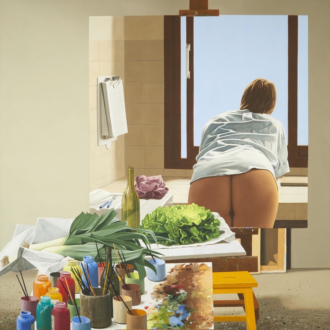 КАРТИНА ХУДОЖНИКА ЖЕРАРА ШЛОССЕРА / Gerard Schlosser / 1931 - 2022 год / ВТОРАЯ ПРОГУЛКА