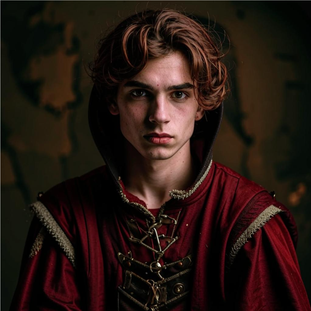 Примерно так мог выглядеть Джан Мария Висконти - юный правитель Милана. Портретов его не сохранилосьб