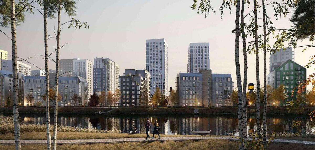 Проект и план застройки ЖК Скандинавские кварталы в Новосибирске